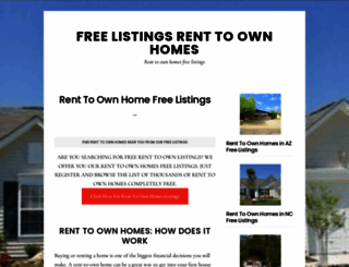 freelistingsrenttoownhomes.com screenshot