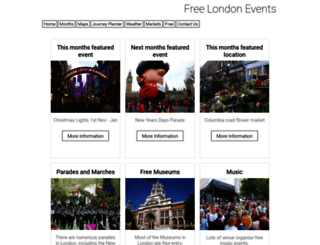 freelondonevents.co.uk screenshot
