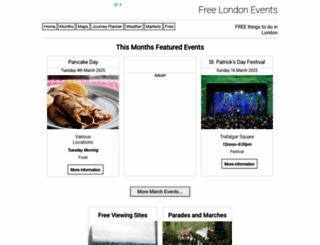 freelondonevents.co.uk screenshot