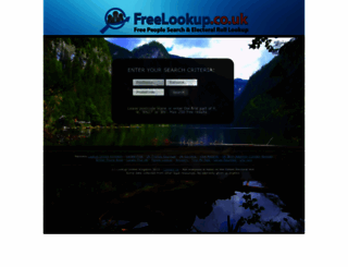 freelookup.co.uk screenshot
