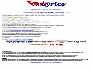 freelyrics.co.uk screenshot