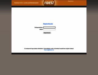 freemail.fidesz.hu screenshot