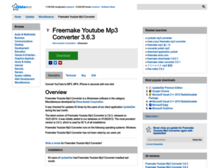 freemake-youtube-mp3-converter.updatestar.com screenshot