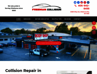 freemancollision.com screenshot