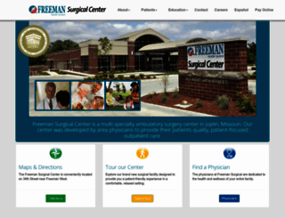 freemansurgicalcenter.com screenshot