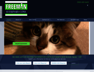 freemanvetclinic.com screenshot