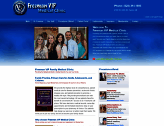 freemanvipmedicalclinic.com screenshot