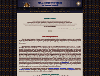 freemasonryresearchforumqsa.com screenshot