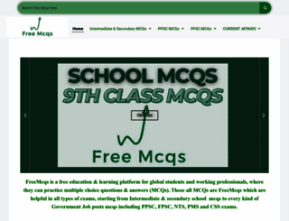 freemcqs.com screenshot