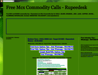 freemcxcommoditycalls.blogspot.in screenshot
