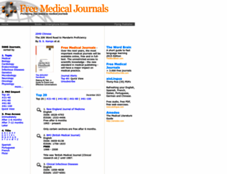 freemedicaljournals.com screenshot