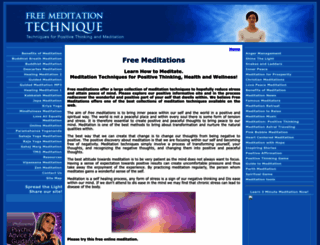freemeditations.com screenshot