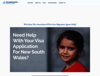 freemigrationagents.org.au screenshot