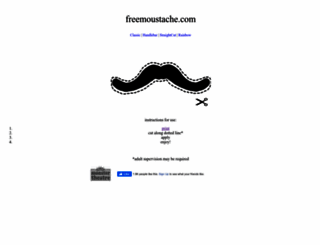 freemoustache.com screenshot