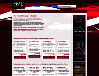 freemusicloops.co.uk screenshot