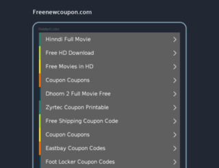 freenewcoupon.com screenshot