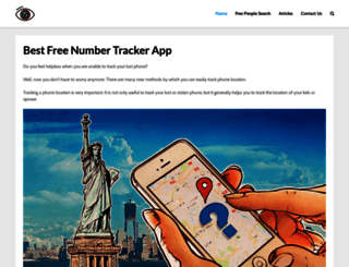 freenumbertracker.com screenshot
