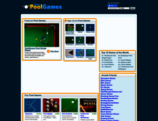 freeonlinepoolgames.org screenshot
