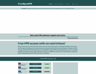freeopenvpn.org screenshot