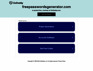 freepasswordsgenerator.com screenshot