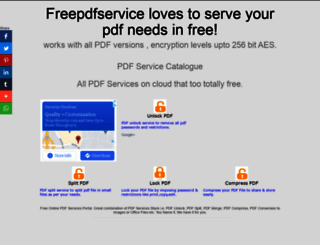 freepdfservice.com screenshot