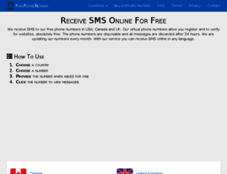 freephonenumber.online screenshot