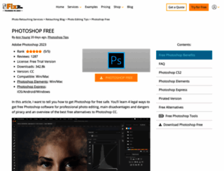 freephotoshopdownload.net screenshot