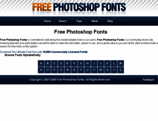freephotoshopfonts.com screenshot