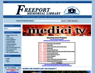 freeportlibrary.info screenshot