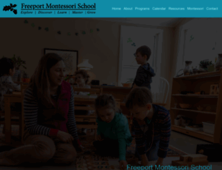 freeportmontessori.org screenshot