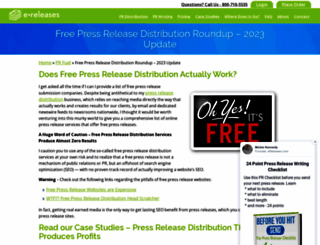 freepressreleases.com screenshot
