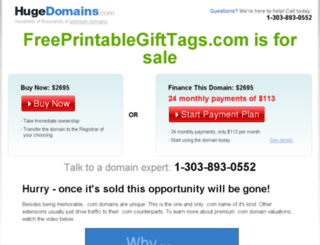 freeprintablegifttags.com screenshot
