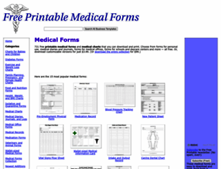 freeprintablemedicalforms.com screenshot