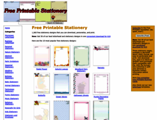 freeprintablestationery.net screenshot