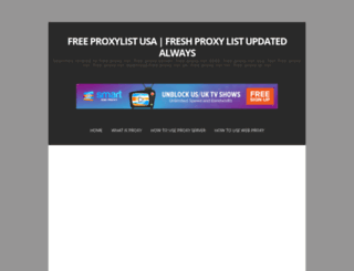 freeproxylistusa.blogspot.in screenshot