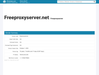 freeproxyserver.net.ipaddress.com screenshot