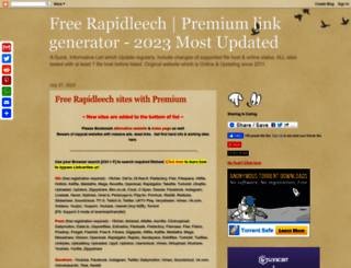 freerapidleechlist.blogspot.com.br screenshot
