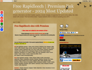 freerapidleechlist.blogspot.fr screenshot