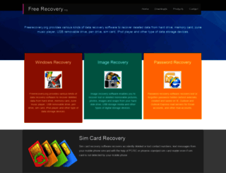 freerecovery.org screenshot