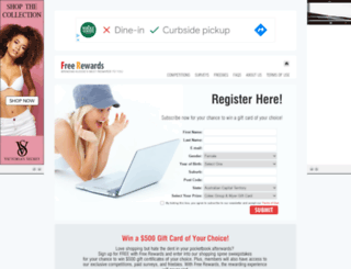 freerewards.com.au screenshot