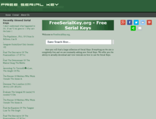 freeserialkey.org screenshot