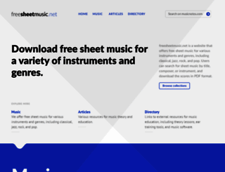 freesheetmusic.net screenshot
