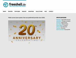 freeshell.de screenshot