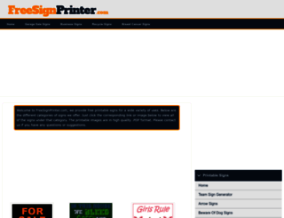 freesignprinter.com screenshot
