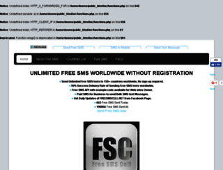 freesmscell.net screenshot