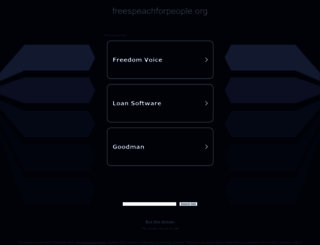 freespeachforpeople.org screenshot