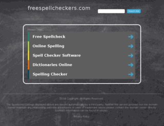 freespellcheckers.com screenshot