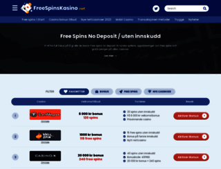 freespinskasino.net screenshot