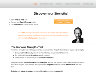 freestrengthstest.workuno.com screenshot