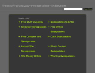 freestuff-giveaway-sweepstakes-tinder.com screenshot